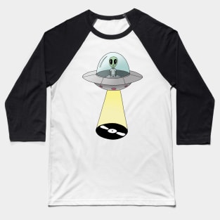 Alien Record Lover Baseball T-Shirt